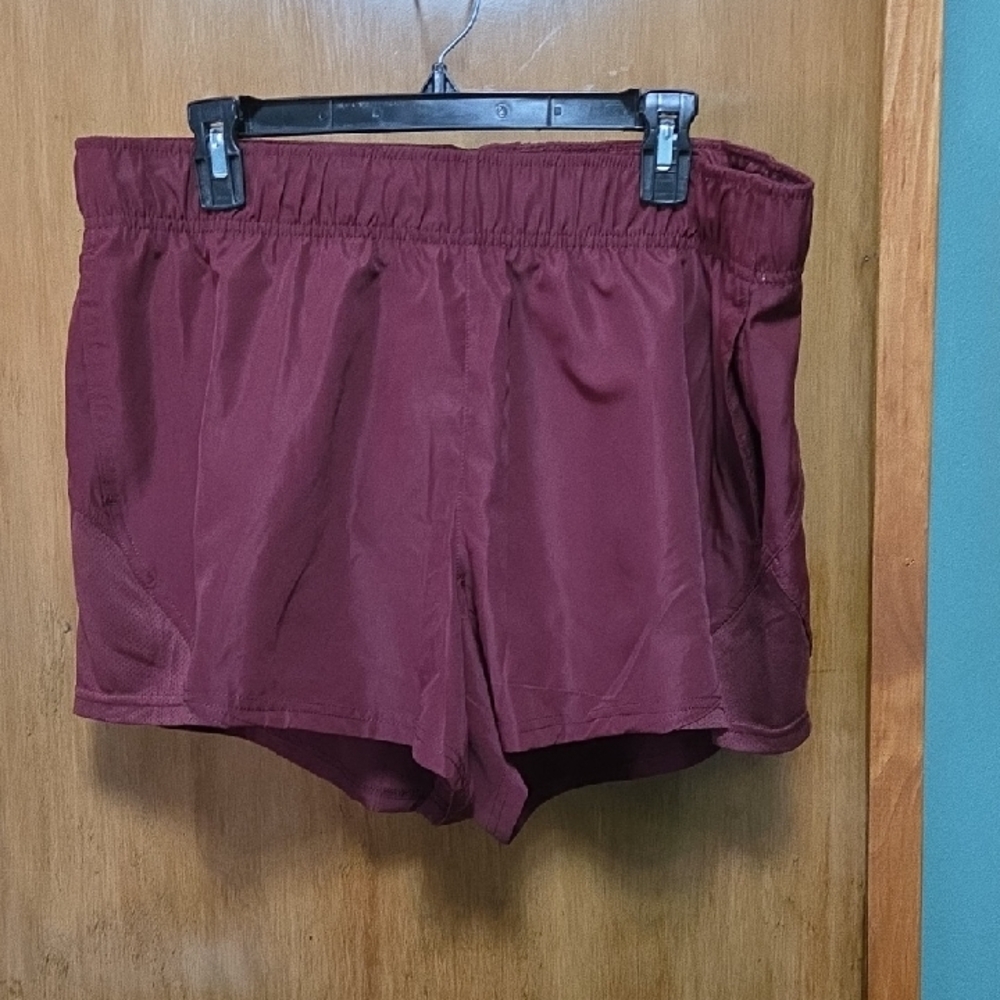**2 for $10** Athletic Works Women's Burgundy Athletic Shorts